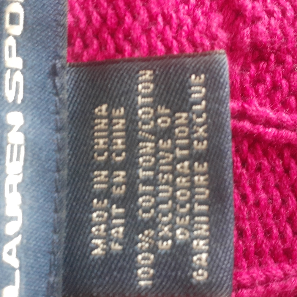 Ralph Lauren sport women's vneck pullover preppy sweater size M - Picture 9 of 12
